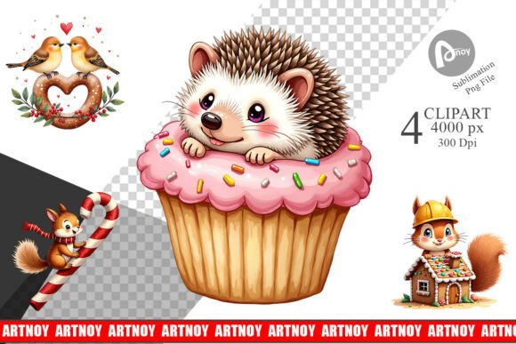 Download Winter Critters &amp; Sweets Clipart - Winter Collection