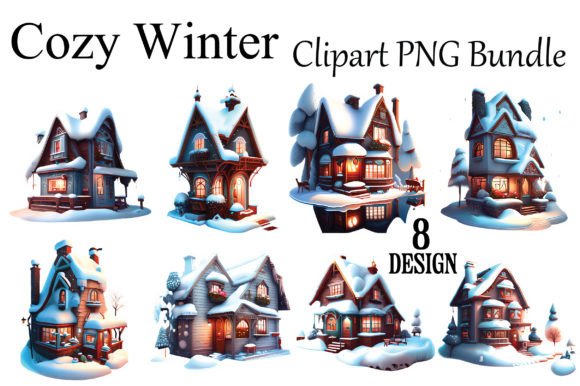 Download Cozy Winter Clipart PNG Bundle - Winter Collection