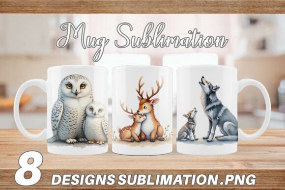 Download Arctic Animal Watercolor Mug Wrap PNG - Animal watercolor Collection