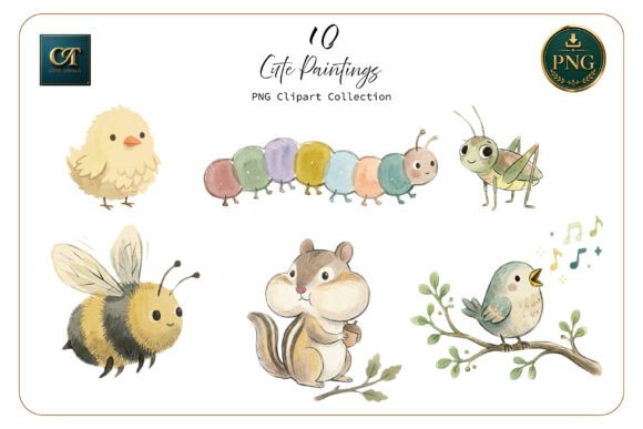 Download Cute Watercolor Animal Clipart Set - Animal clipart set Collection