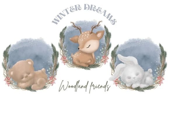 Download Winter Woodland Animals Clipart - Winter Collection