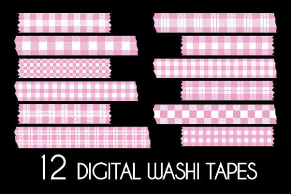 Download Pink Buffalo Plaid Washi Tapes Patterns - Washi tapes Collection