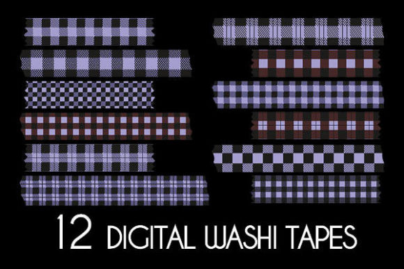 Download Purple Plaid Washi Tapes Patterns - Washi tapes Collection