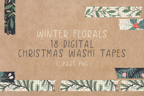 Download Digital Christmas Washi Tapes - Clipart - Washi tapes Collection