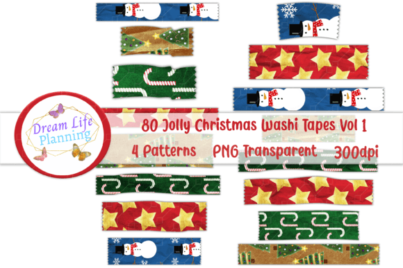 Download Jolly Christmas Washi Tapes Vol 1 - Washi tapes Collection