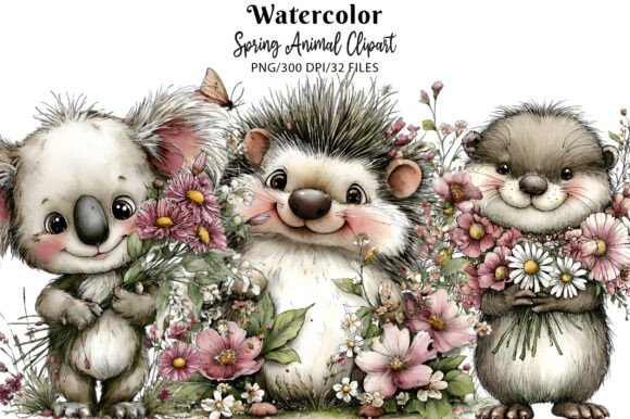 Download Spring Animal Clipart Set - Animal clipart set Collection