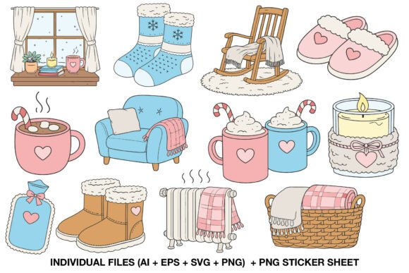 Download Cozy Winter Clipart Set - Winter Collection