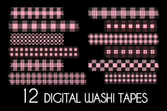 Download Pink Buffalo Plaid Washi Tapes Patterns - Washi tapes Collection