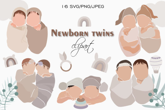 Download Newborn Clipart, Boho Baby Clipart SVG - Boho baby clipart Collection