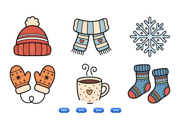 Download Cozy Winter Clipart Icons - Winter Collection