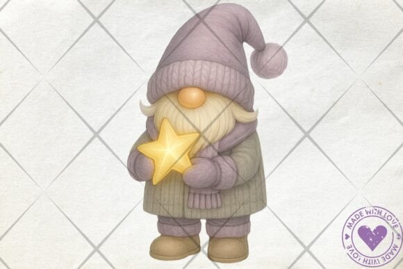 Download Winter Gnome with Star PNG Cozy Clipart - Winter Collection