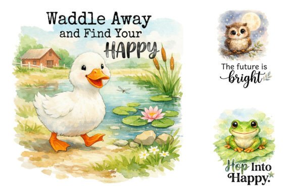 Download Cute Animal Watercolor Sublimation PNG - Animal watercolor Collection
