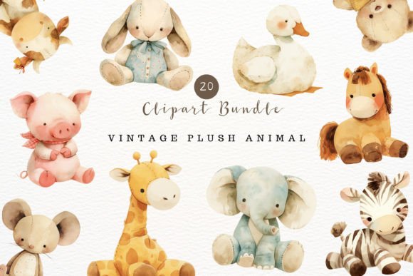 Download Nursery Animal Watercolor Clipart - Animal watercolor Collection