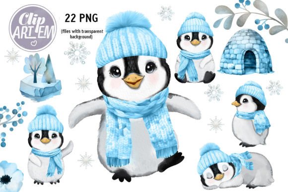 Download Super Boy Penguin Winter Bundle 22 PNG - Winter Collection