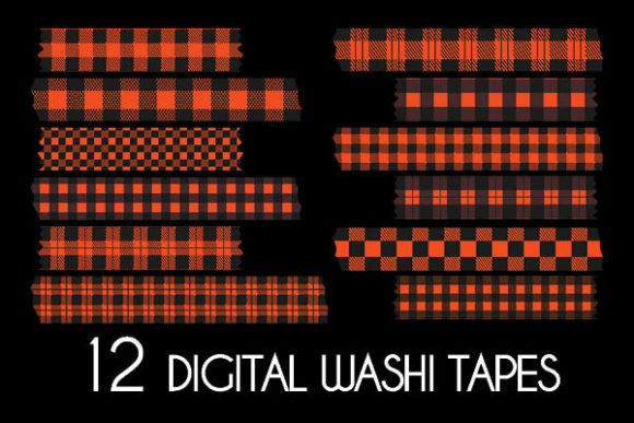 Download Red Plaid Washi Tapes Patterns - Washi tapes Collection
