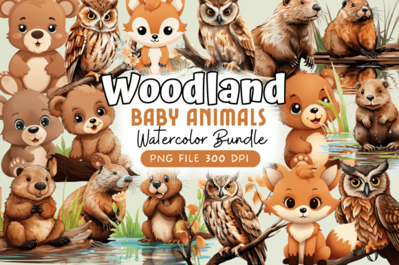 Download Woodland Baby Animals Clipart Bundle - Premium Bundle